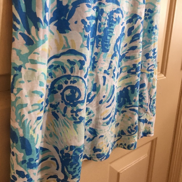 Lilly Pulitzer GIRLS MINI LINDELL DRESS Bennet Blue Salty Size 6/7 - Picture 5 of 6